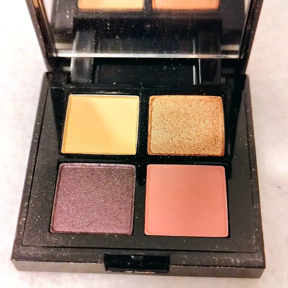 Lancome Love Charm Eye Shadow Quad Palette 0.20 oz. NEW Gold Purple Pink Beige